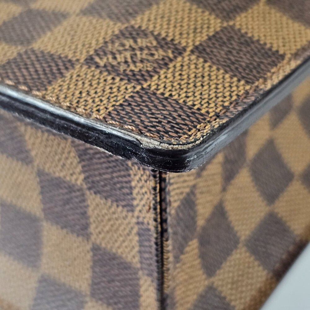 LOUIS VUITTON Damier Messenger Briefcase Mens LV Work Bag Authentic Damier LV - Picture 5 of 16